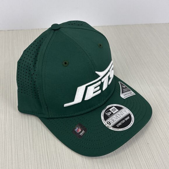 New Era 9Seventy New York Jets Stretch Snap Perf Hat Cap Green Adjustable NEW - Picture 4 of 6
